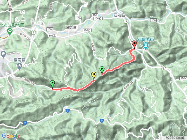 一路濕滑的筆架山連峰