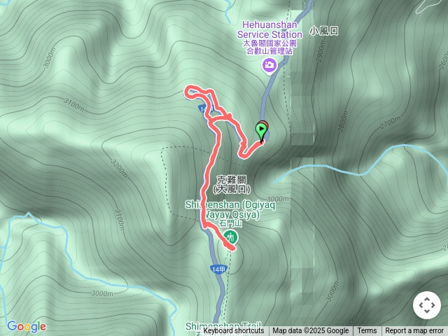 小風口來回石門山