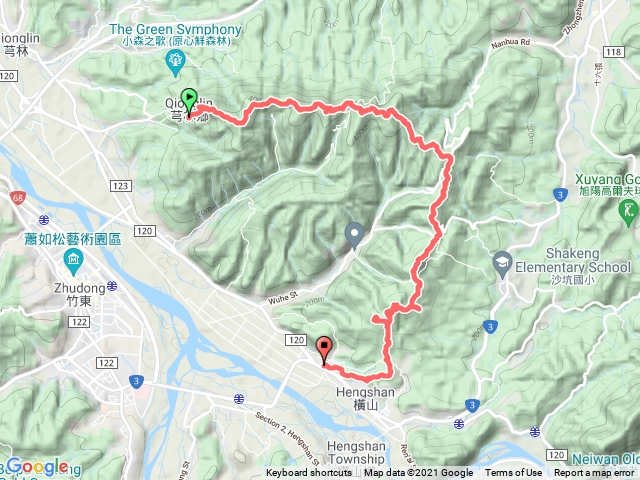 飛沙縱走14連峰，芎林到橫山