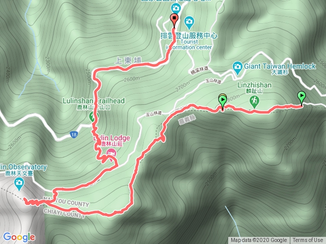 麟趾、鹿林及前山