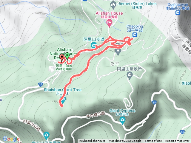 阿里山水山巨木步道