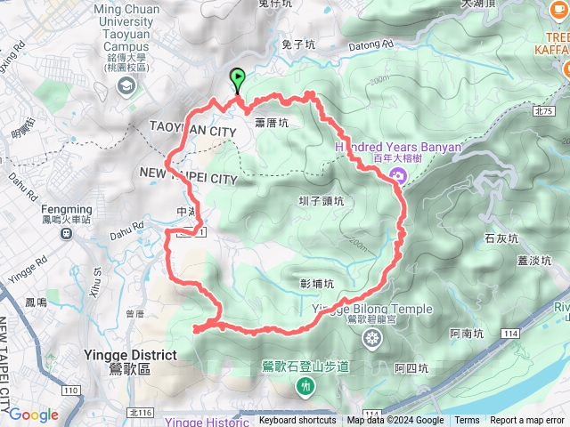 福源山，圳頭山，彰埔坑山，忠義山，鶯歌蛋山串走預覽圖