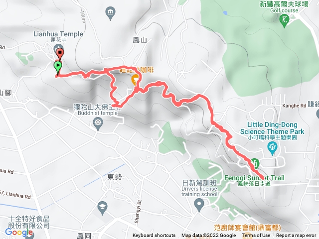 鳳崎落日步道、蓮花寺環山步道