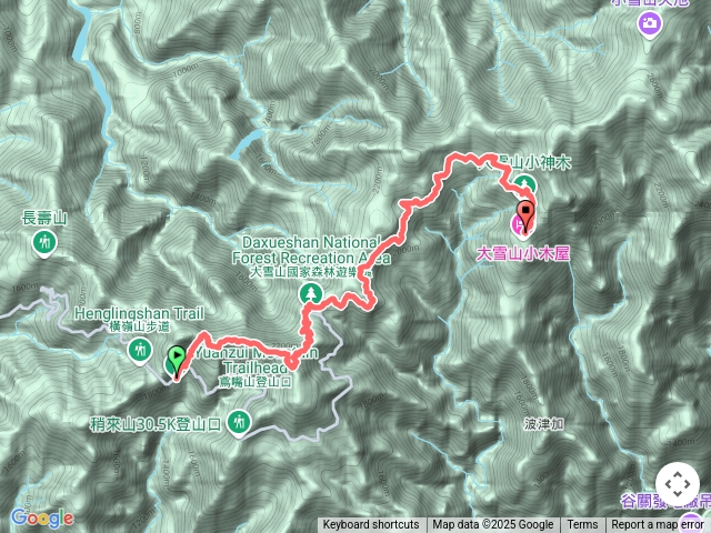 大雪山27.5K收費站雪山路到43k遊客中心預覽圖