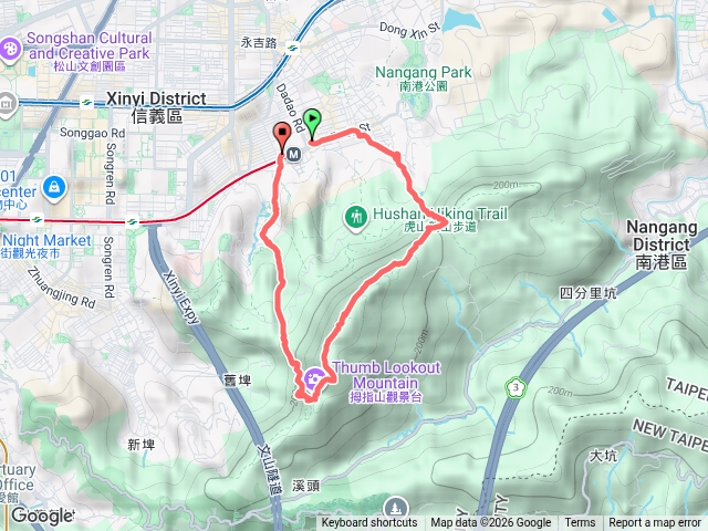 北興宮、九五峰、南港山拇指山步道預覽圖