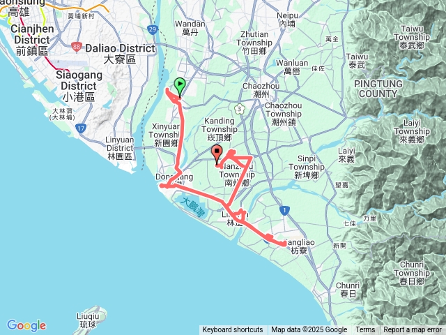 屏東田寮+下埔頭+崙子頭+七塊厝+滿州+十二犛鏢+神社古厝