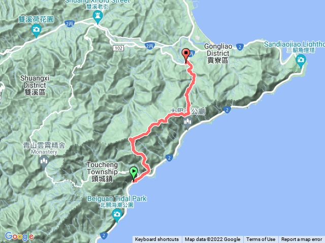 大溪火車站→桃源谷→草嶺古道→遠望坑