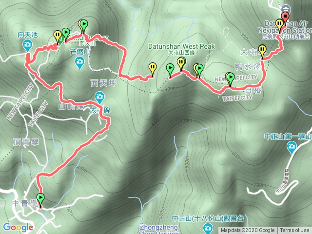 陽明山西縱走五連峰（清天宮啟登）