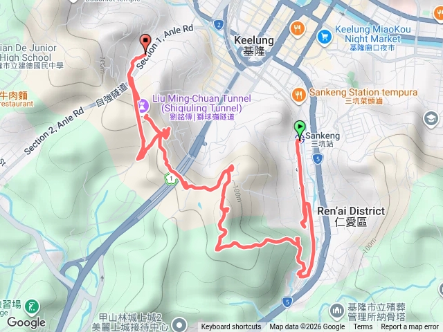 三坑➡️南榮山➡️獅球嶺步道➡️劉銘傳隧道預覽圖