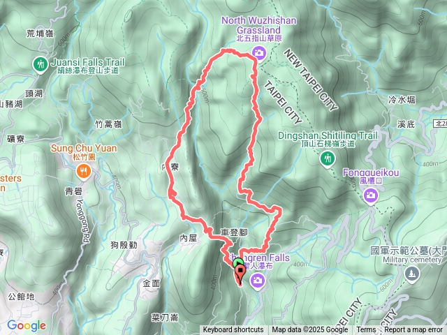 高頂山、北五指山