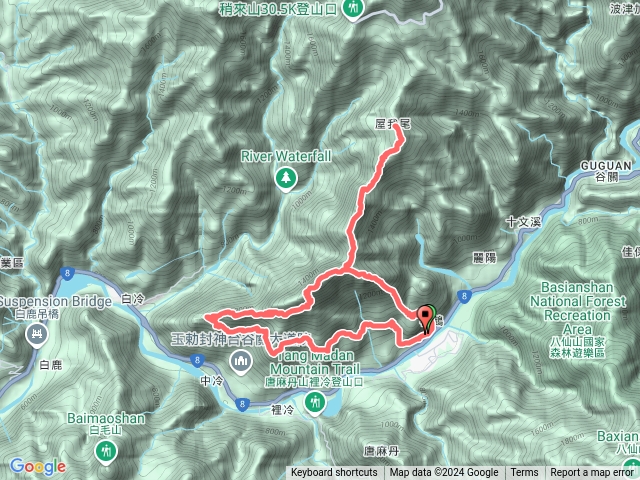 東卯東南稜接尾東縱走下德芙蘭