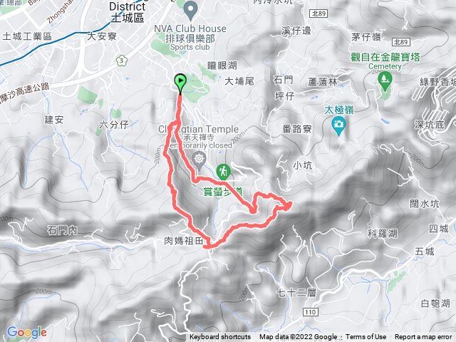 朝山步道-火焰山-三粒半-天上山
