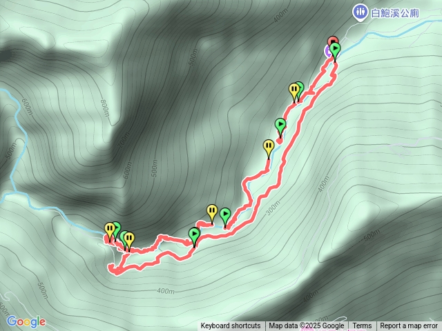 白鮑溪時雨瀑布