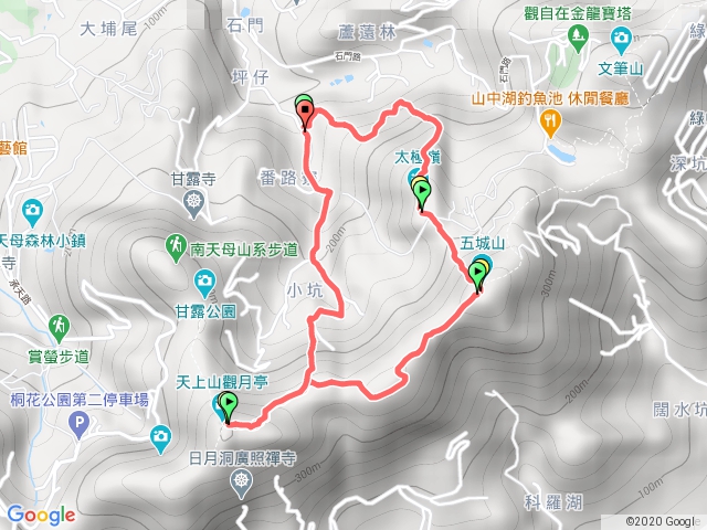 太極、五城、天上山