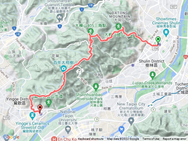 樹林站-青龍嶺-大同山-大棟山-鶯歌站