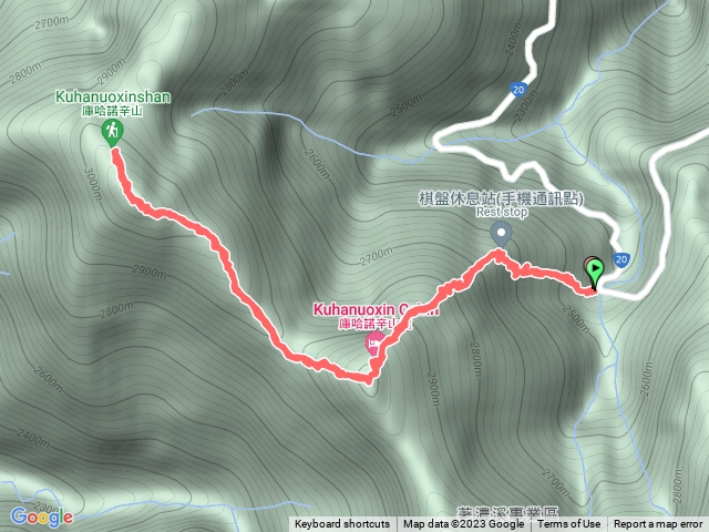 庫哈諾辛山(進涇橋登山口)