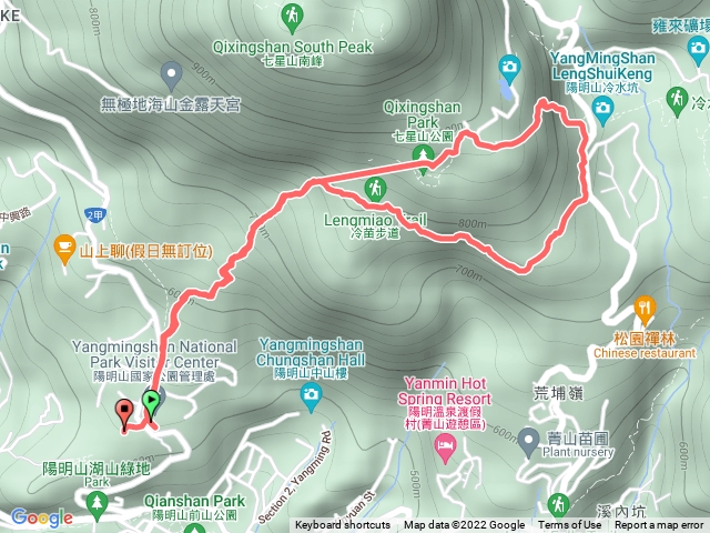 陽明山停車塲、七星公園小O步道