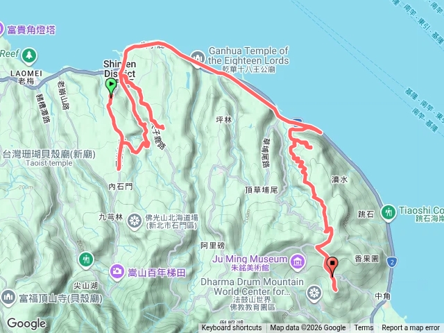 20260810石門山-石崩山北峰-石崩山-尖子鹿山(未果)-阿里荖山-竹子山腳山(騎車爬山)