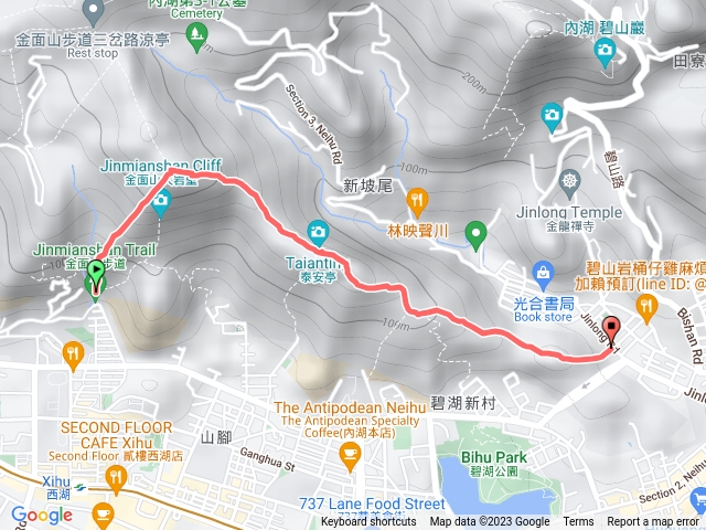 金面山到金龍隧道口