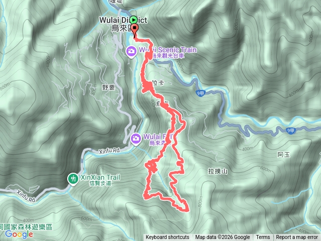 琳-烏來啦卡步道-大刀山-雲仙樂園-內洞林道