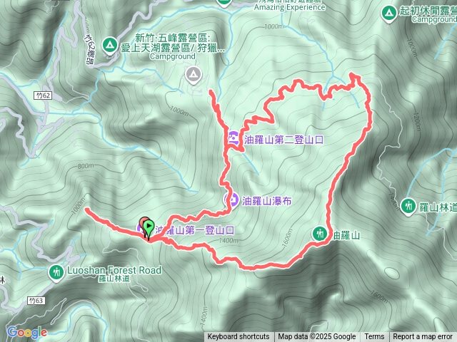 油羅山一上三下油羅山西北峰西油羅山預覽圖