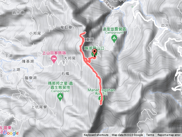 珠湖>細道邦>馬那邦山