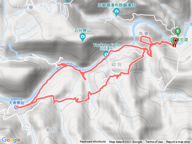 幼坑古道+大華車站+幼坑瀑布 O型環繞