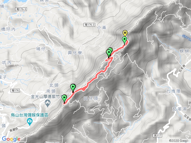 台牛湖山、竹子尖
