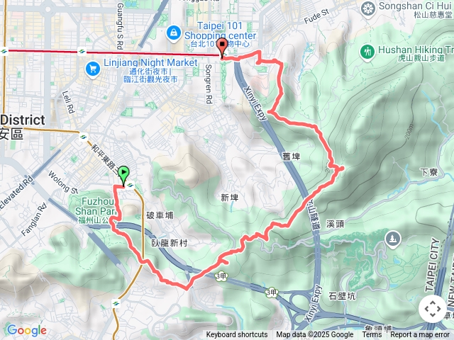 富陽公園到象山捷運