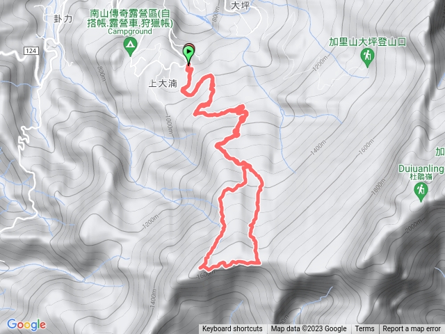 大湳林道上騰龍山P型