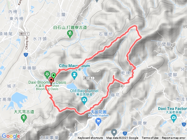 1212 慈湖郊山縱走（草嶺山、石厝坑山、白石山、石龜坑山、頭寮山O形）