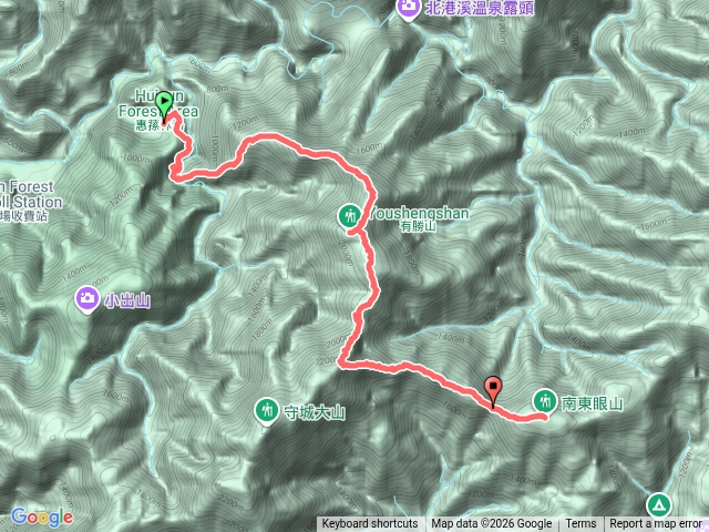2025-12-23 [南投仁愛] 惠蓀Q聖兩天一夜縱走 DAY1｜惠蓀林場 → 有勝山 → 南東眼山｜埔里六秀預覽圖