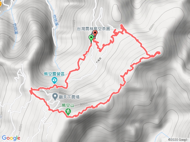 熊空山連走竹坑山O形