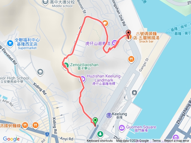 走虎仔山去吃五層豬腸湯
