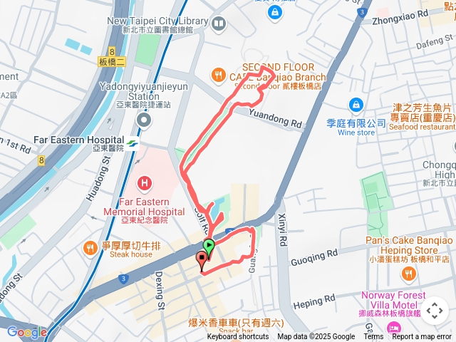 遠東通訊園區健走