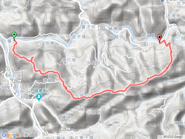 20200130(皇帝殿全稜)外石崁山-法濟寺後山-湳窟山-串空湖山-皇帝殿西峰-天王峰-皇帝殿東峰-石霸尖-鳥嘴尖-永定坑山