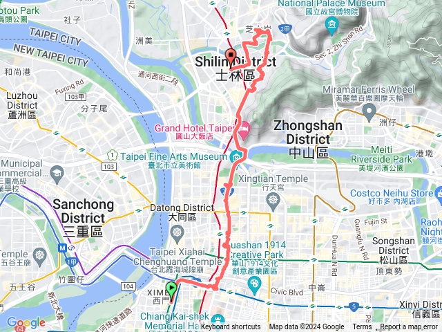 113/1/13-小南門/中華/忠孝/中山北路/士林官邸/芝山岩連走