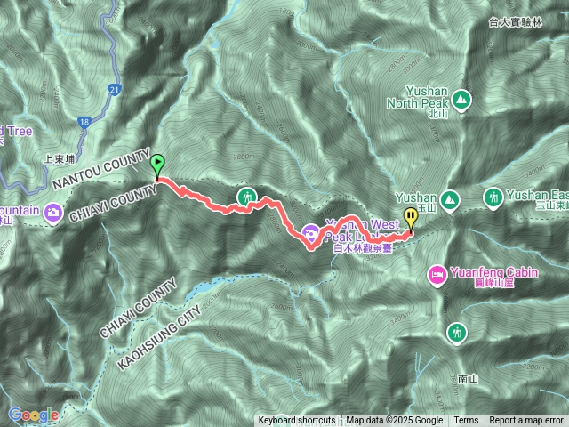 玉山登山口到排雲山莊（體力不好的）預覽圖