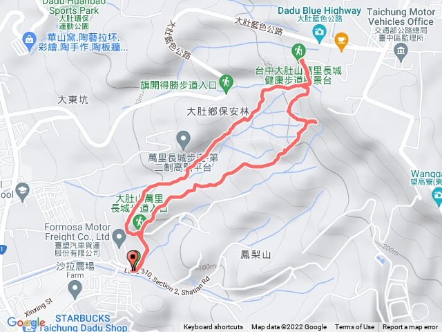 大肚萬里長城步道