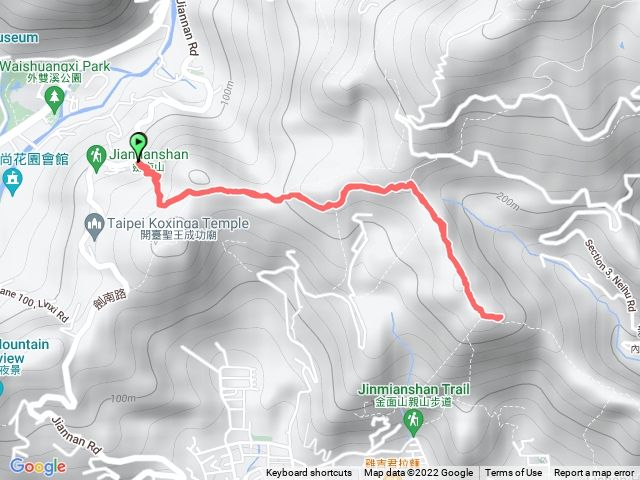 圓明寺登山口登金面山