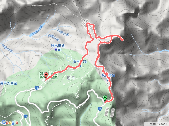 小笠原山對高岳祝山步道