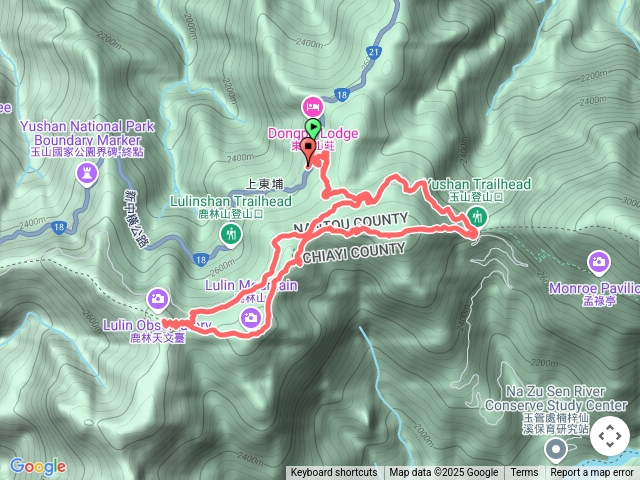 鹿林前山、鹿林山、麟趾山O型縱走