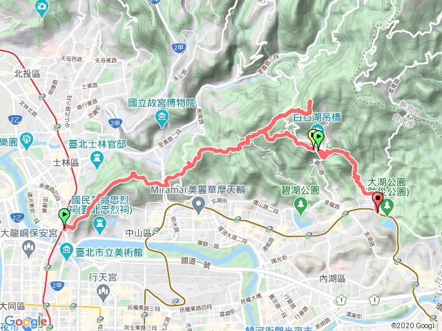 台北縱走劍潭支線