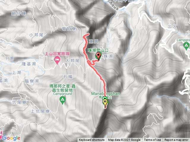 馬那邦山 細道邦山