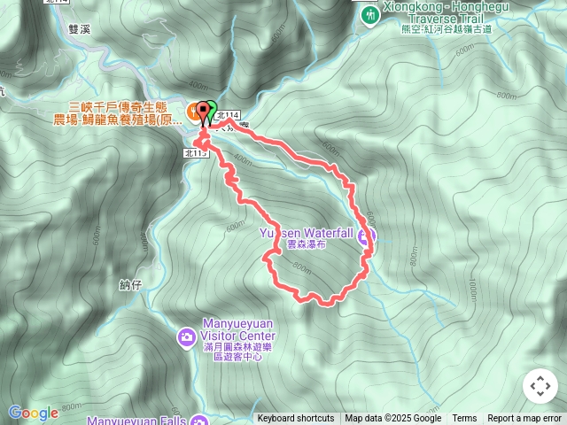 組合山（熊空南山）雲森瀑布