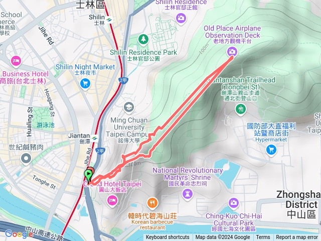 劍潭山親山步道老地方觀機平台