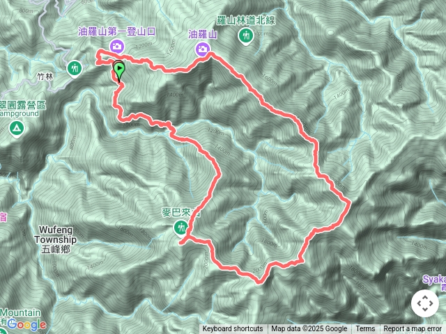 油霞麥O形逆走(過溪)