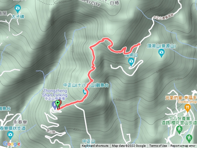 中正山停車場登山口-第二登山口