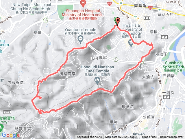 中和步道 － 烘爐地 O型縱走