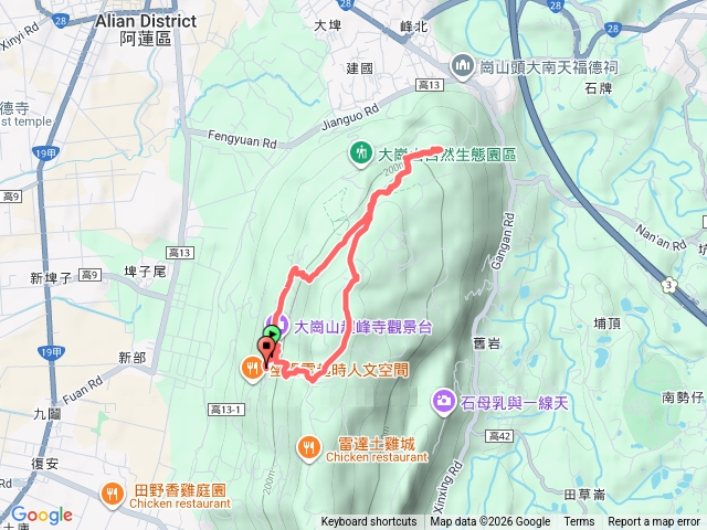 2026.01.05 大崗山步道(超峰寺-大崗山三角點-盤龍峽谷一線天)預覽圖